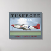 Tuskegee Airmen Poster Canvas Afdruk (Voorkant)