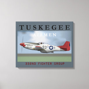 Tuskegee Airmen Poster Canvas Afdruk