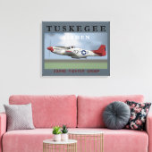 Tuskegee Airmen Poster Canvas Afdruk (Insitu (Woonkamer))