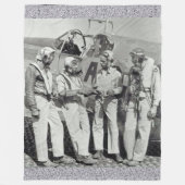 TUSKEGEE AIRMEN (RODE TAILS) FLEECE DEKEN (Voorkant)