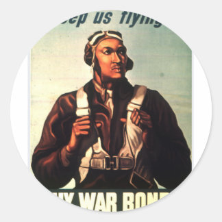 Tuskegee Airmen, Roodstaart Oorlogsband Ronde Sticker