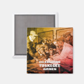TUSKEGEE AIRMEN vieren Magneet (Voorkant / Achterkant)