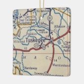 Tuskegee AL  Map Keramisch Ornament (Links)