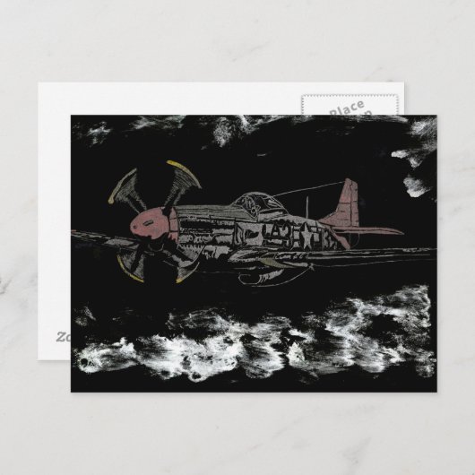 Tuskegee Night Flight Briefkaart (Voorkant / Achterkant)