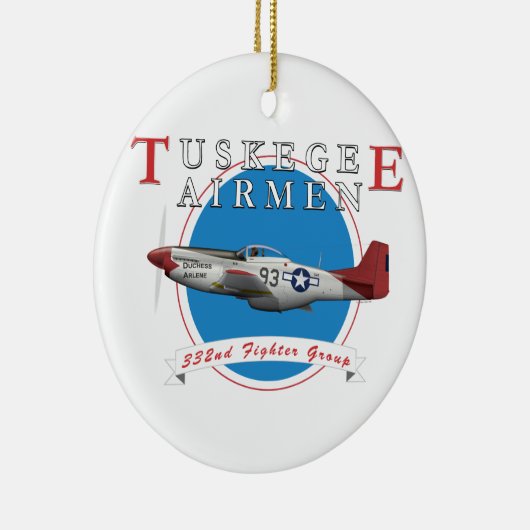 Tuskegee Red Tails Keramisch Ornament (Rechts)