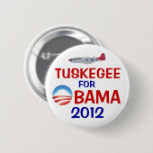 Tuskegee voor Obama Ronde Button 5,7 Cm (Voorkant /achterkant)