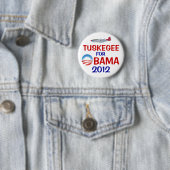 Tuskegee voor Obama Ronde Button 5,7 Cm (In situ)