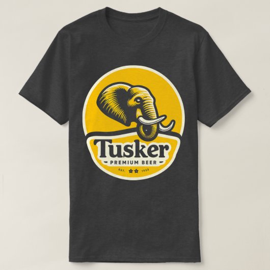  Tusker Premium Beer stopt met brouwerij T-shirt (Design voorkant)