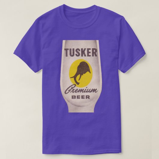 Tusker Premium Bier Retro Defunct Breweriana T-shirt (Design voorkant)