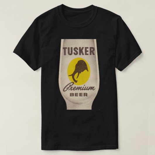 Tusker Premium Bier Retro Defunct Breweriana T-shirt (Design voorkant)
