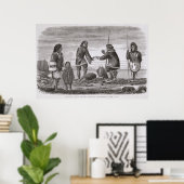 Tuski en Mahlemuts Trading for Oil Poster (Thuiskantoor)