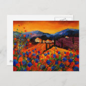 tusscaanse papaver 45 briefkaart (Voorkant / Achterkant)