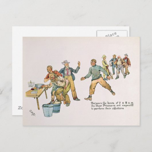 Tussen 7 en 8 uur briefkaart (Voorkant / Achterkant)