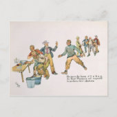 Tussen 7 en 8 uur briefkaart (Voorkant)