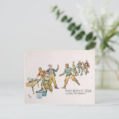 Tussen 7 en 8 uur briefkaart (Staand voorkant)