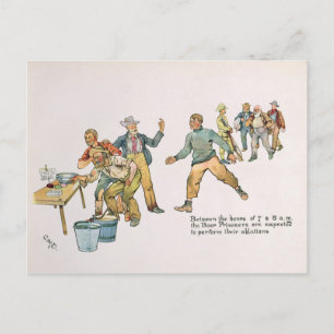 Tussen 7 en 8 uur briefkaart