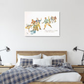 Tussen 7 en 8 uur canvas afdruk (Insitu (Slaapkamer))