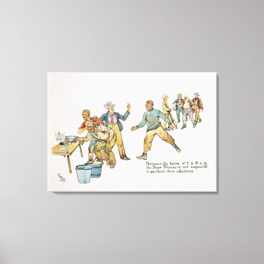 Tussen 7 en 8 uur canvas afdruk (Voorkant)