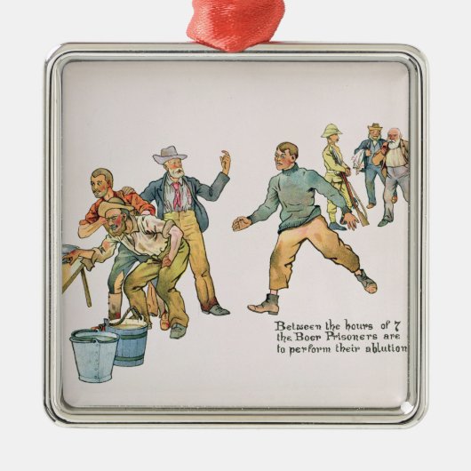 Tussen 7 en 8 uur metalen ornament (Voorkant)