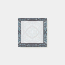 Tussen blauwe abstracte aquarel kunst post-it® notes