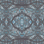 Tussen blauwe abstracte aquarel kunst sticker (Voorkant)