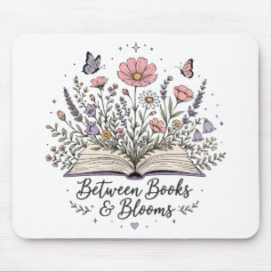 Tussen boeken en bloesems boek liefhebber lezer muismat