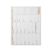 Tussen Carpools Shabbos Menu Plan Notitieblok (Linkerzijde)