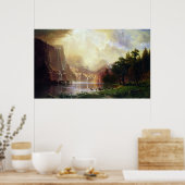 Tussen de bergen van Sierra Nevada door Bierstadt Poster (Keuken)