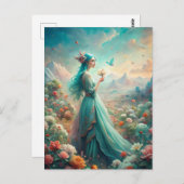 Tussen de bloemen briefkaart (Voorkant / Achterkant)