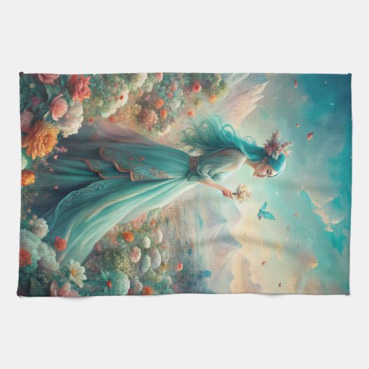 Tussen de bloemen theedoek (Horizontaal)