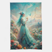 Tussen de bloemen theedoek (Verticaal)