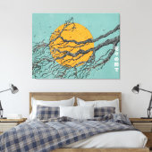 Tussen de bloesem canvas afdruk (Insitu (Slaapkamer))
