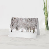 Tussen de Bomen Feestdagen Kaart (Voorkant)