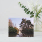 Tussen de eilanden, Roath Park Lake, Cardiff. Briefkaart (Staand voorkant)