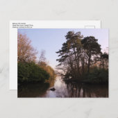 Tussen de eilanden, Roath Park Lake, Cardiff. Briefkaart (Voorkant / Achterkant)