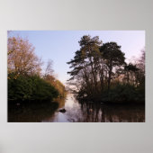 Tussen de eilanden, Roath Park Lake, Cardiff. Poster (Voorkant)