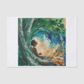 Tussen de golven decoupage tissue papier (Voorkant)