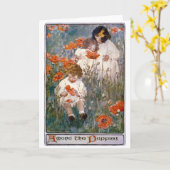 Tussen de klaprozen, Jessie Willcox Smith Kaart (Gele Bloem)