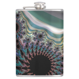 Tussen de kolf van het vouwvat heupfles