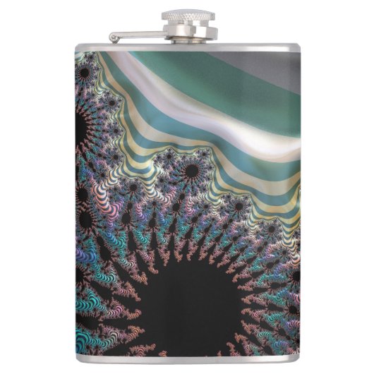 Tussen de kolf van het vouwvat heupfles (Voorkant)