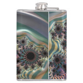 Tussen de kolf van het vouwvat heupfles (Achterkant)