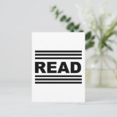 Tussen de lijnen lezen briefkaart (Staand voorkant)