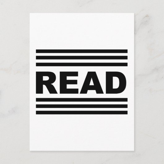 Tussen de lijnen lezen briefkaart (Voorkant)