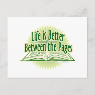 Tussen de pagina's Groene Stijl Briefkaart