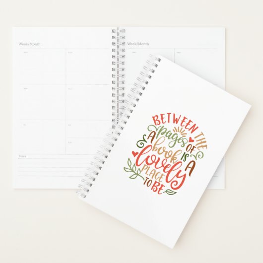 Tussen de pagina's van boekideeën planner (Display)