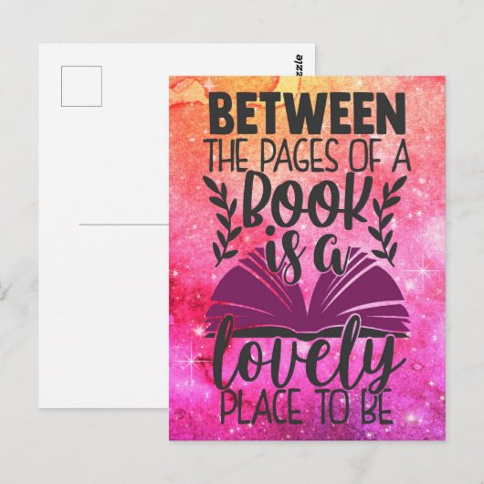 Tussen de Pagina's van een Boek Briefkaart (Voorkant / Achterkant)