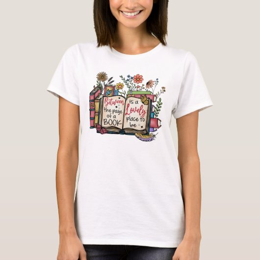 Tussen de pagina's van een boek t-shirt (Voorkant)