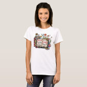 Tussen de pagina's van een boek t-shirt (Voorkant volledig)