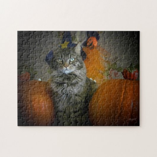 Tussen de pompoenen legpuzzel (Horizontaal)