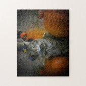Tussen de pompoenen legpuzzel (Verticaal)
